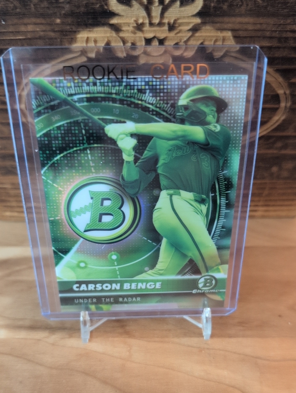 2026 Bowman Chrome Carson Benge Green Under The Radar Rookie Card Mets